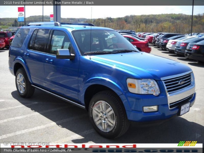 Blue Flame Metallic / Black 2010 Ford Explorer Limited 4x4