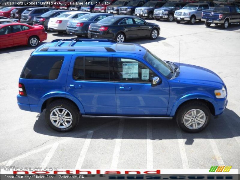 Blue Flame Metallic / Black 2010 Ford Explorer Limited 4x4