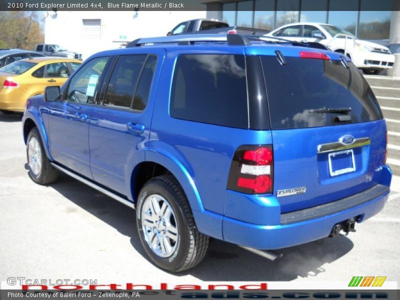 Blue Flame Metallic / Black 2010 Ford Explorer Limited 4x4
