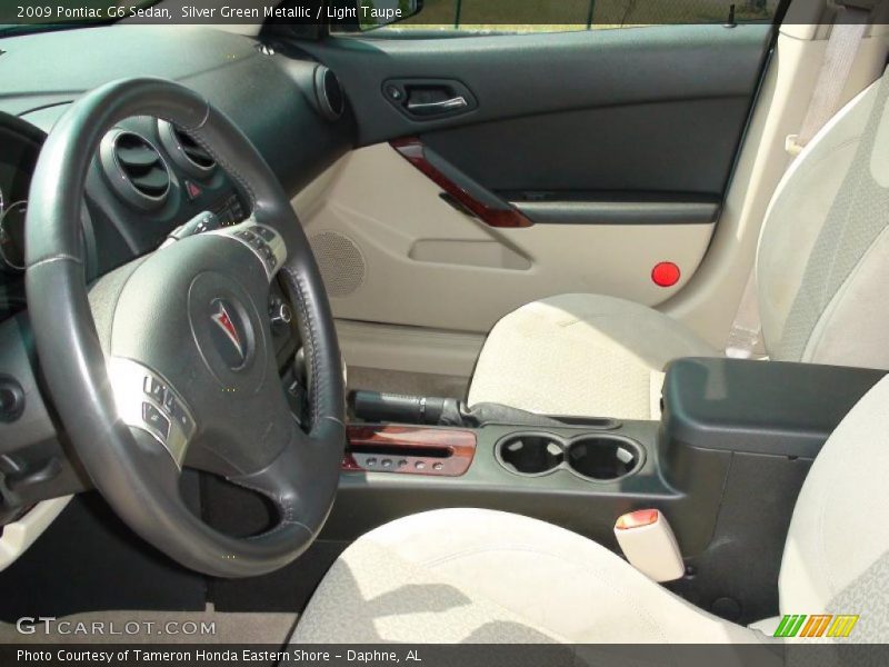 Silver Green Metallic / Light Taupe 2009 Pontiac G6 Sedan