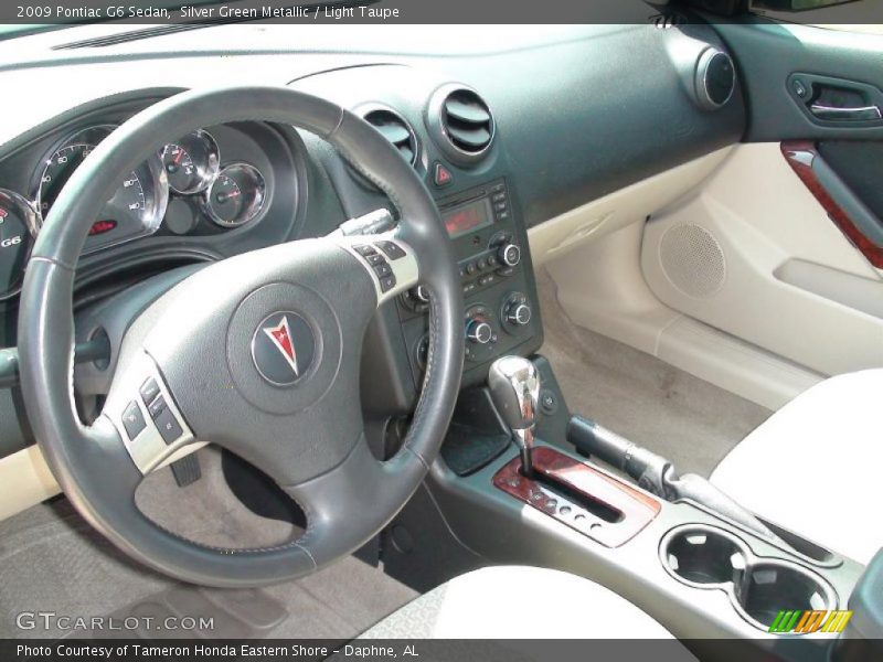 Silver Green Metallic / Light Taupe 2009 Pontiac G6 Sedan