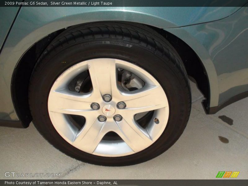 Silver Green Metallic / Light Taupe 2009 Pontiac G6 Sedan