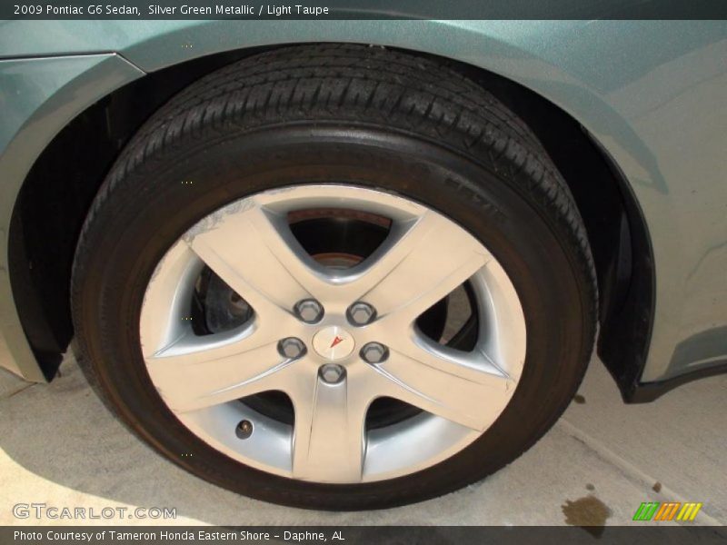 Silver Green Metallic / Light Taupe 2009 Pontiac G6 Sedan
