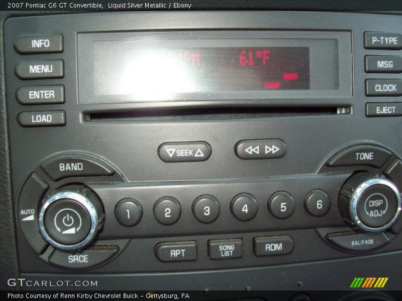 Liquid Silver Metallic / Ebony 2007 Pontiac G6 GT Convertible