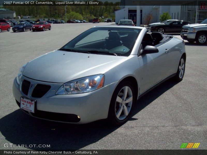 Liquid Silver Metallic / Ebony 2007 Pontiac G6 GT Convertible