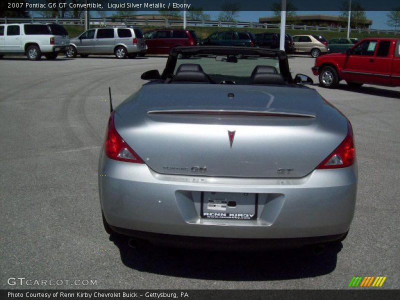 Liquid Silver Metallic / Ebony 2007 Pontiac G6 GT Convertible