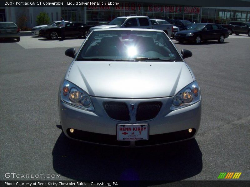 Liquid Silver Metallic / Ebony 2007 Pontiac G6 GT Convertible