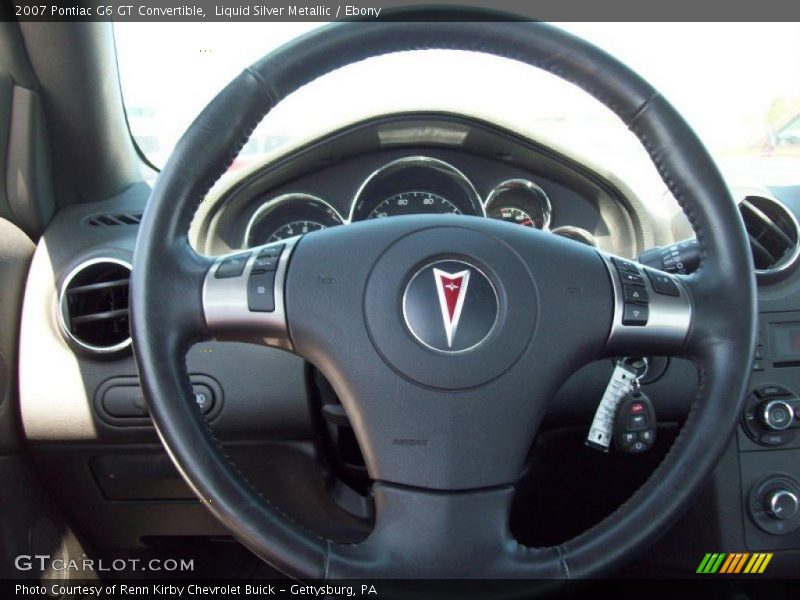 Liquid Silver Metallic / Ebony 2007 Pontiac G6 GT Convertible