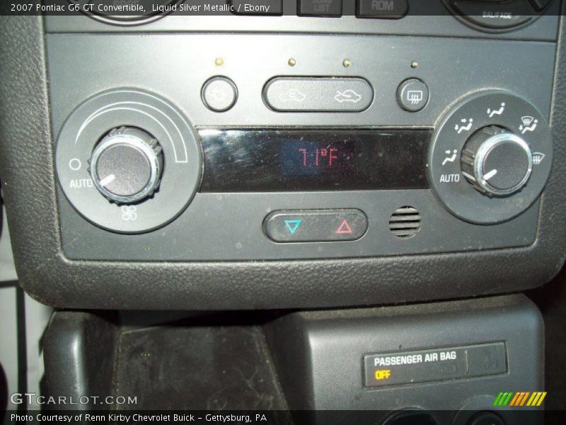 Liquid Silver Metallic / Ebony 2007 Pontiac G6 GT Convertible