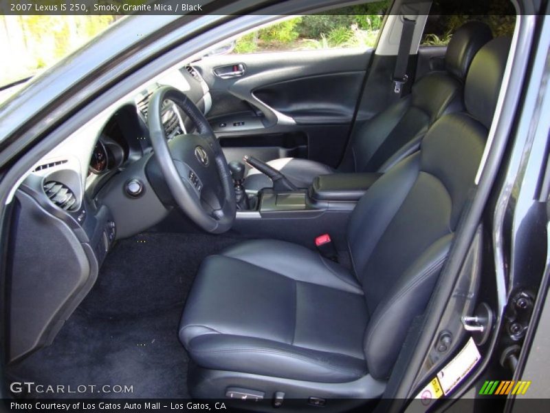 Smoky Granite Mica / Black 2007 Lexus IS 250