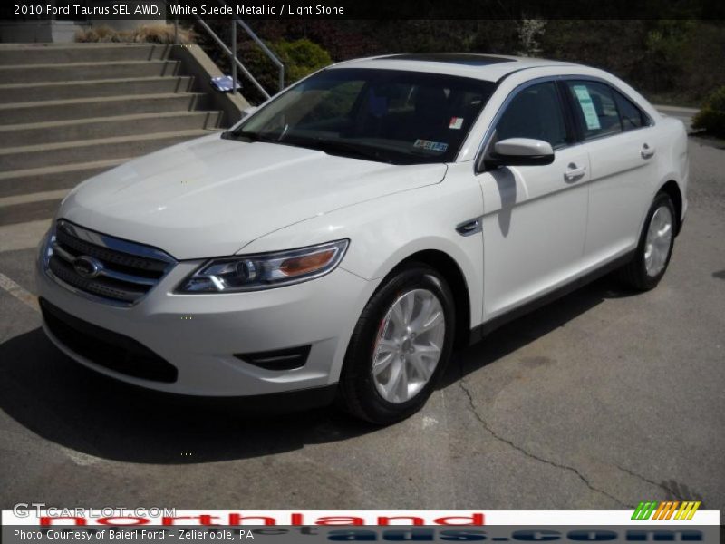 White Suede Metallic / Light Stone 2010 Ford Taurus SEL AWD