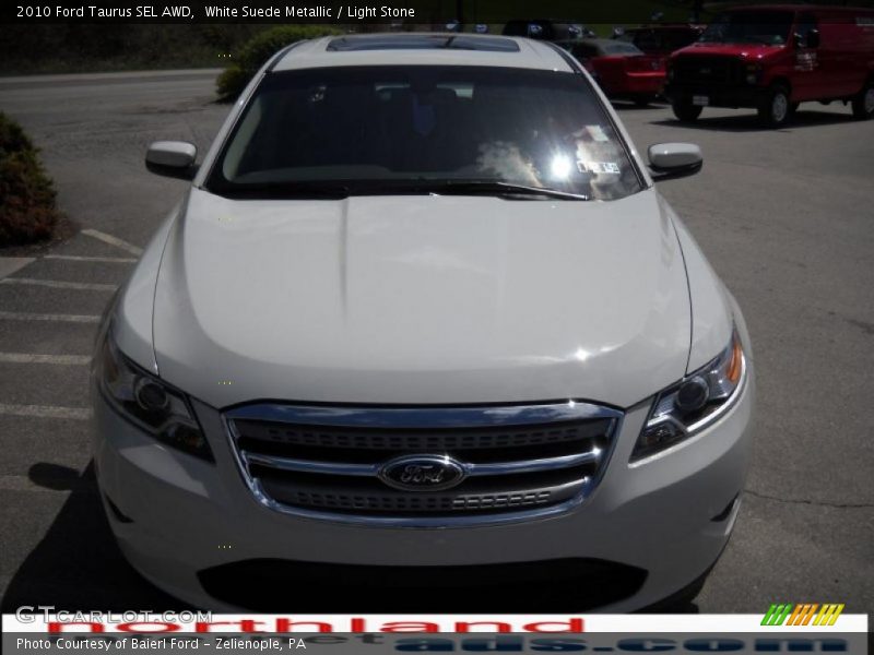 White Suede Metallic / Light Stone 2010 Ford Taurus SEL AWD