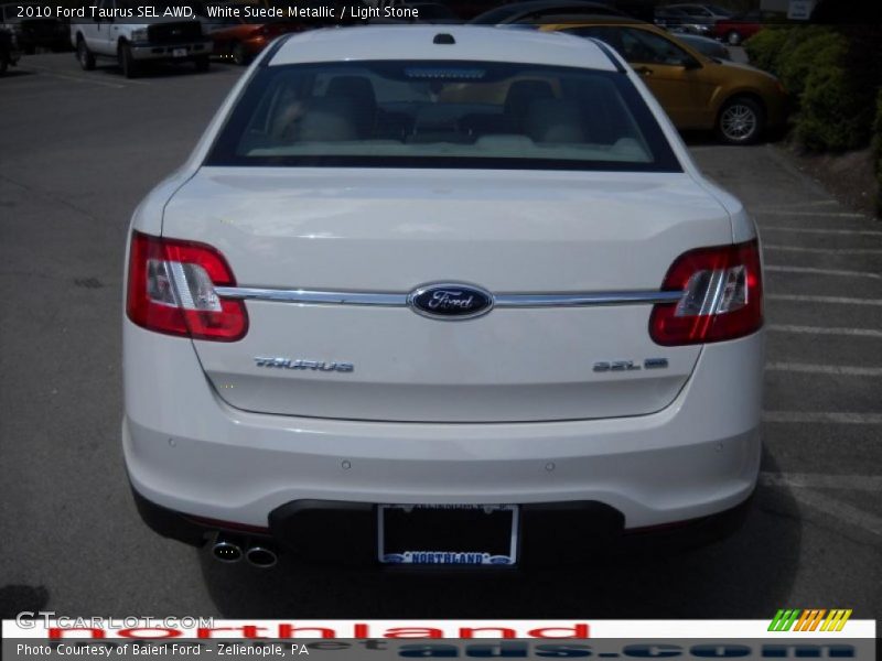 White Suede Metallic / Light Stone 2010 Ford Taurus SEL AWD