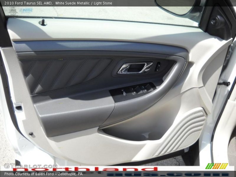 White Suede Metallic / Light Stone 2010 Ford Taurus SEL AWD
