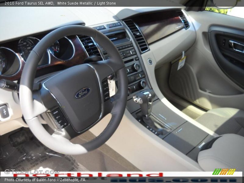 White Suede Metallic / Light Stone 2010 Ford Taurus SEL AWD