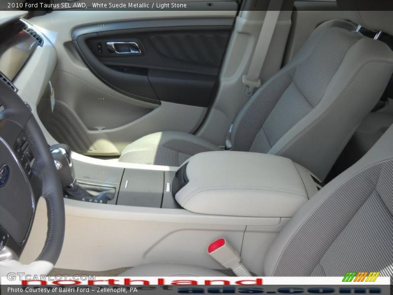 White Suede Metallic / Light Stone 2010 Ford Taurus SEL AWD