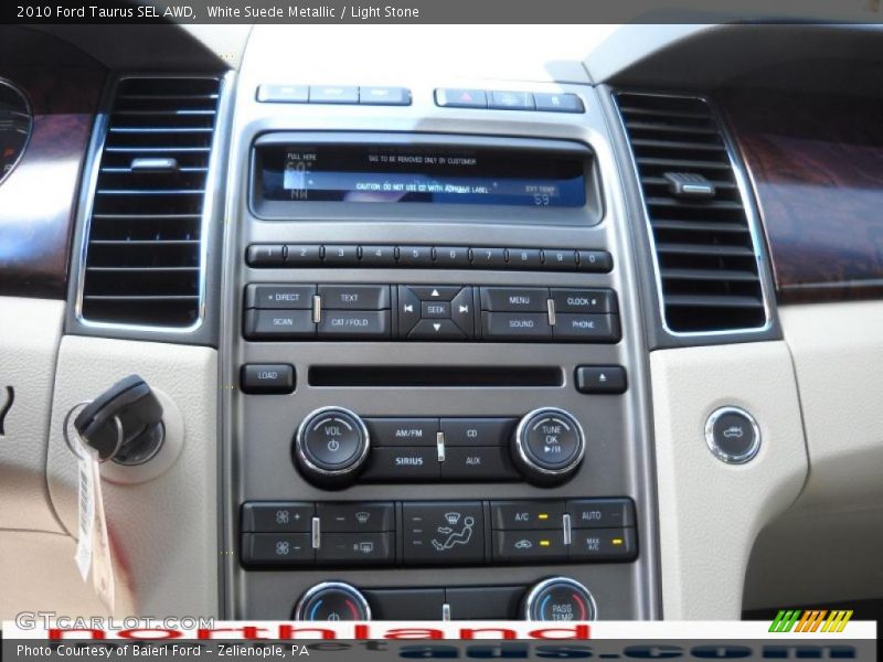 White Suede Metallic / Light Stone 2010 Ford Taurus SEL AWD