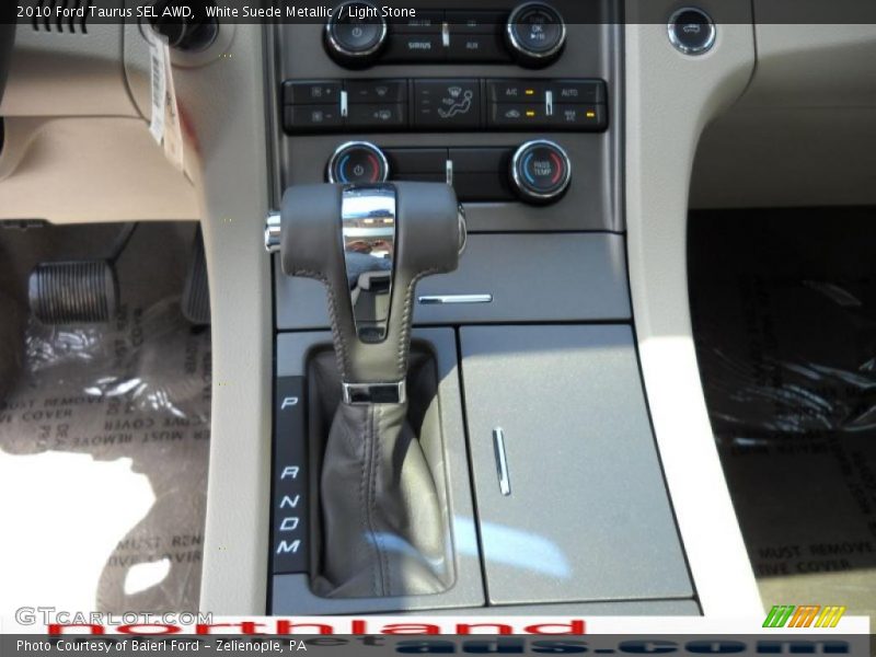 White Suede Metallic / Light Stone 2010 Ford Taurus SEL AWD