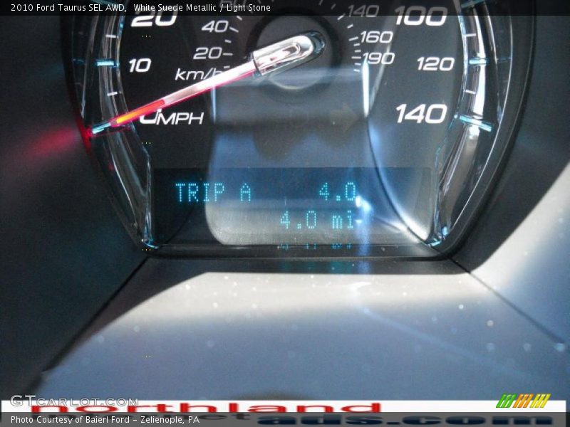 White Suede Metallic / Light Stone 2010 Ford Taurus SEL AWD