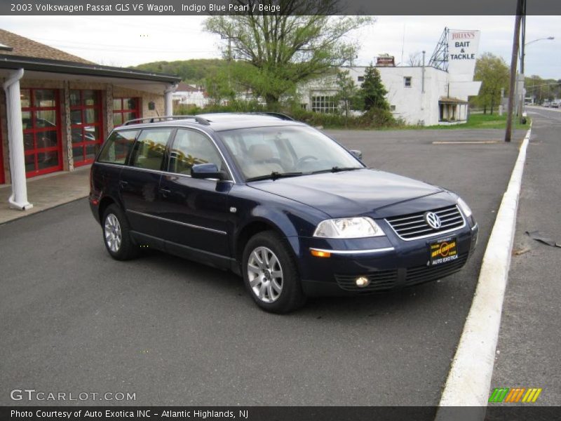 Indigo Blue Pearl / Beige 2003 Volkswagen Passat GLS V6 Wagon
