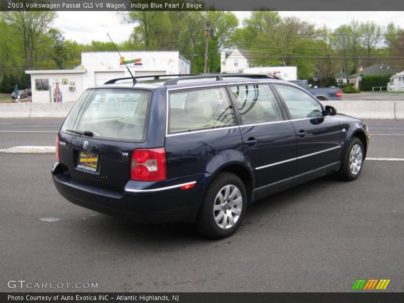 Indigo Blue Pearl / Beige 2003 Volkswagen Passat GLS V6 Wagon