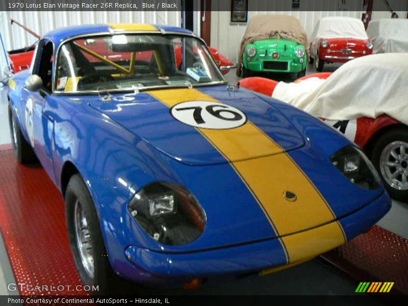 Blue / Black 1970 Lotus Elan Vintage Racer 26R Replica