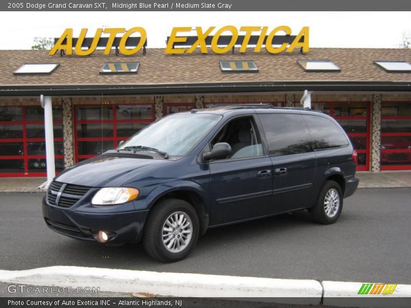 Midnight Blue Pearl / Medium Slate Gray 2005 Dodge Grand Caravan SXT