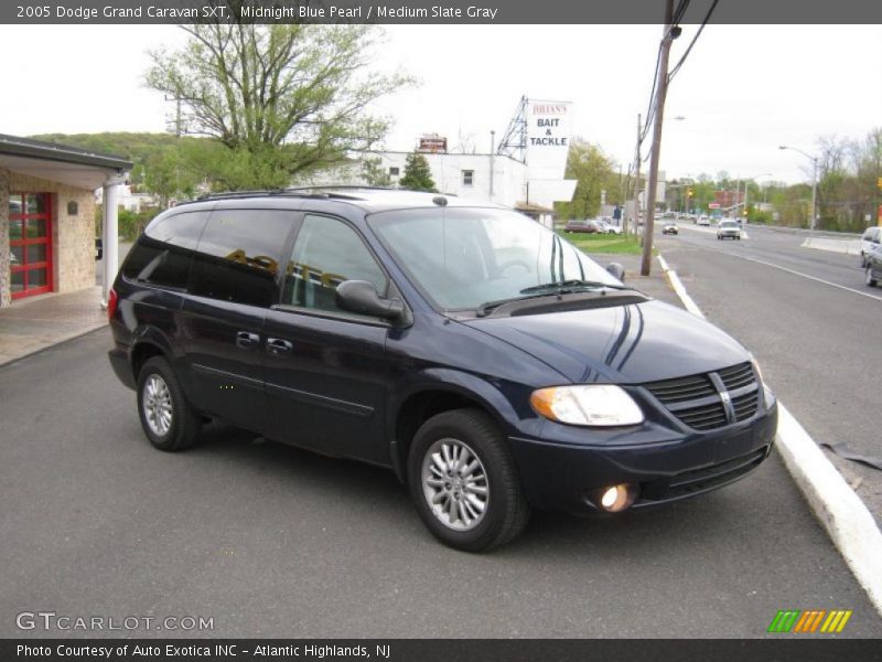 Midnight Blue Pearl / Medium Slate Gray 2005 Dodge Grand Caravan SXT
