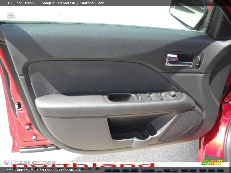 Sangria Red Metallic / Charcoal Black 2010 Ford Fusion SE