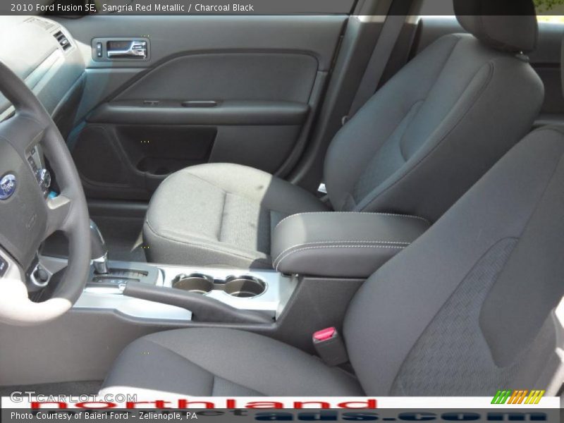 Sangria Red Metallic / Charcoal Black 2010 Ford Fusion SE