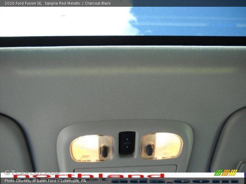 Sangria Red Metallic / Charcoal Black 2010 Ford Fusion SE