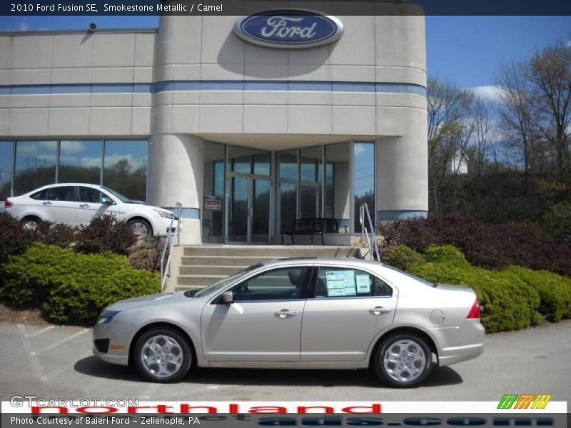 Smokestone Metallic / Camel 2010 Ford Fusion SE