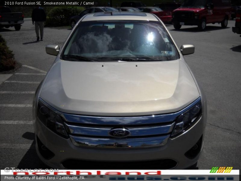 Smokestone Metallic / Camel 2010 Ford Fusion SE