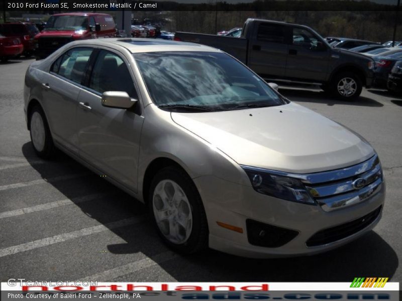 Smokestone Metallic / Camel 2010 Ford Fusion SE