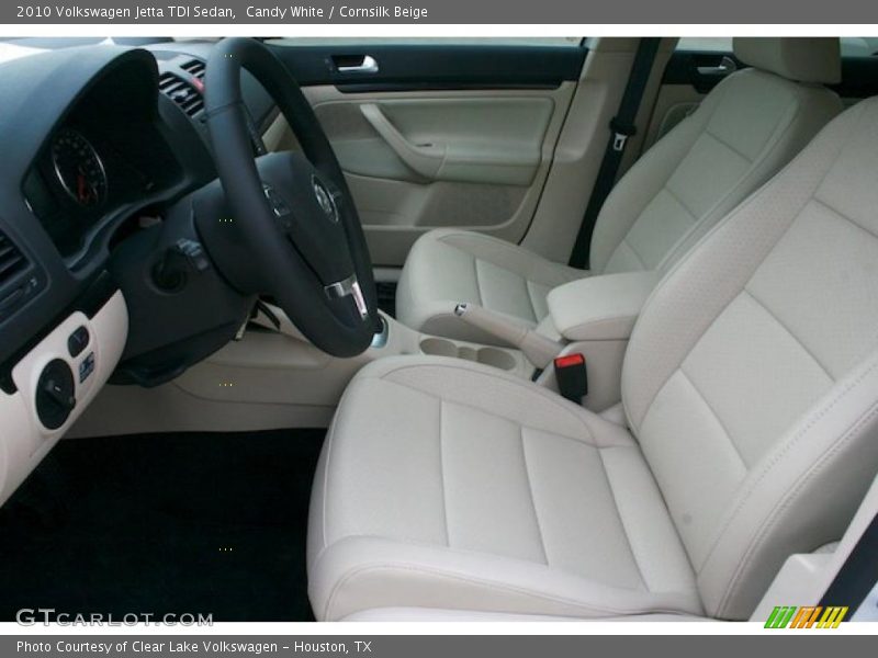 Candy White / Cornsilk Beige 2010 Volkswagen Jetta TDI Sedan