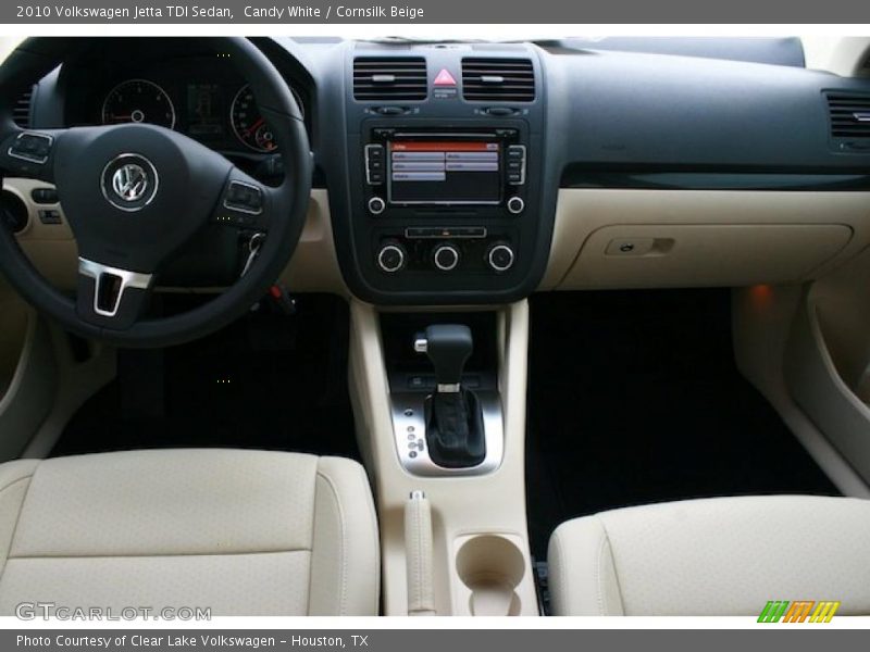 Candy White / Cornsilk Beige 2010 Volkswagen Jetta TDI Sedan