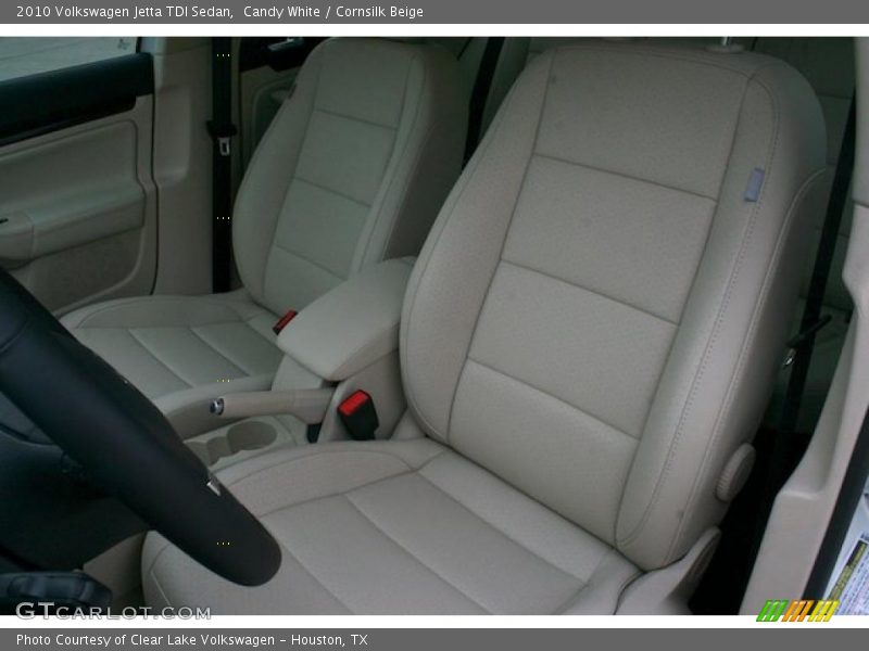 Candy White / Cornsilk Beige 2010 Volkswagen Jetta TDI Sedan