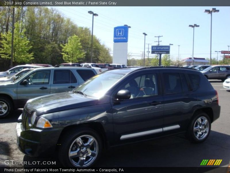 Steel Blue Metallic / Pastel Slate Gray 2007 Jeep Compass Limited