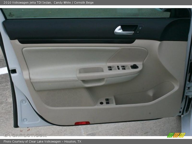 Candy White / Cornsilk Beige 2010 Volkswagen Jetta TDI Sedan