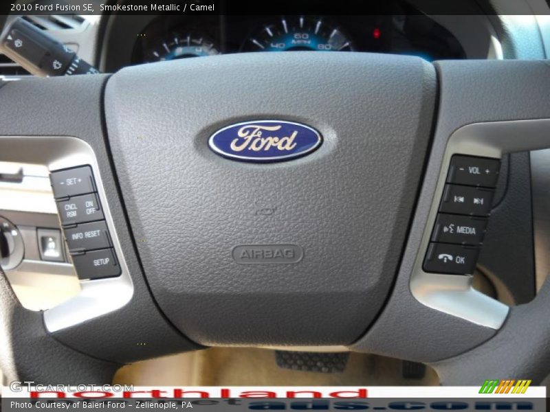 Smokestone Metallic / Camel 2010 Ford Fusion SE