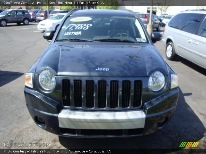 Steel Blue Metallic / Pastel Slate Gray 2007 Jeep Compass Limited