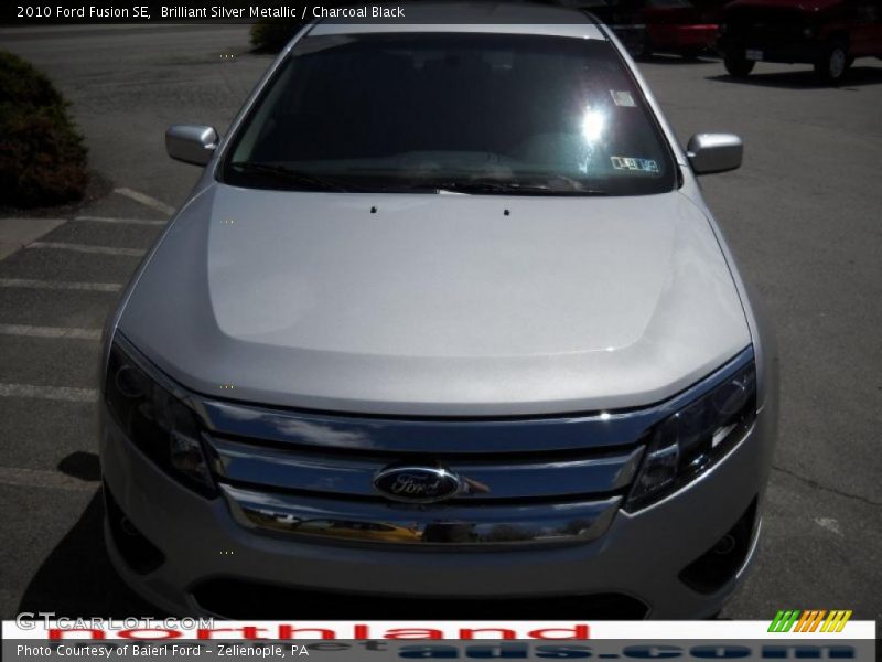 Brilliant Silver Metallic / Charcoal Black 2010 Ford Fusion SE