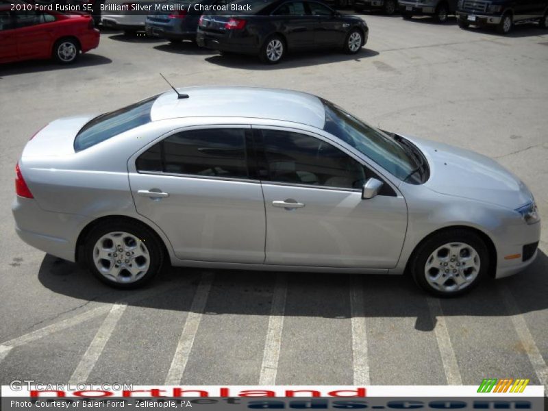 Brilliant Silver Metallic / Charcoal Black 2010 Ford Fusion SE