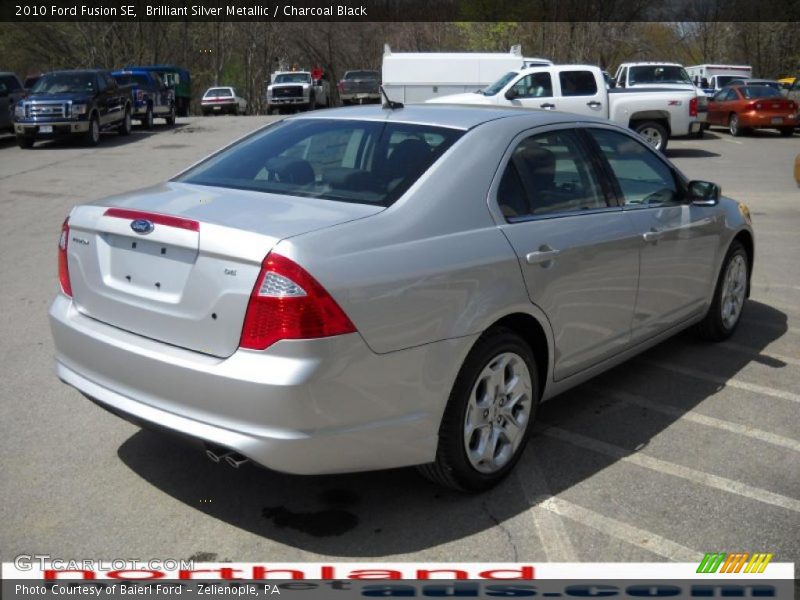 Brilliant Silver Metallic / Charcoal Black 2010 Ford Fusion SE