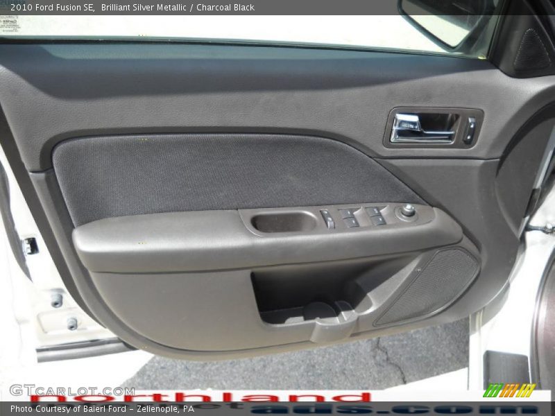 Brilliant Silver Metallic / Charcoal Black 2010 Ford Fusion SE