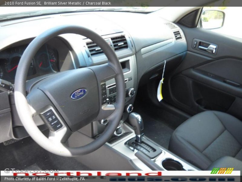 Brilliant Silver Metallic / Charcoal Black 2010 Ford Fusion SE