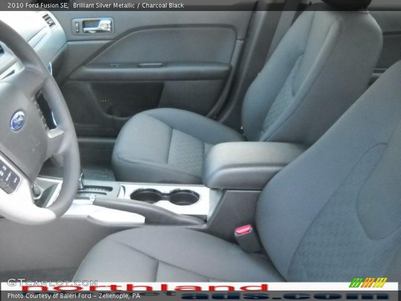 Brilliant Silver Metallic / Charcoal Black 2010 Ford Fusion SE