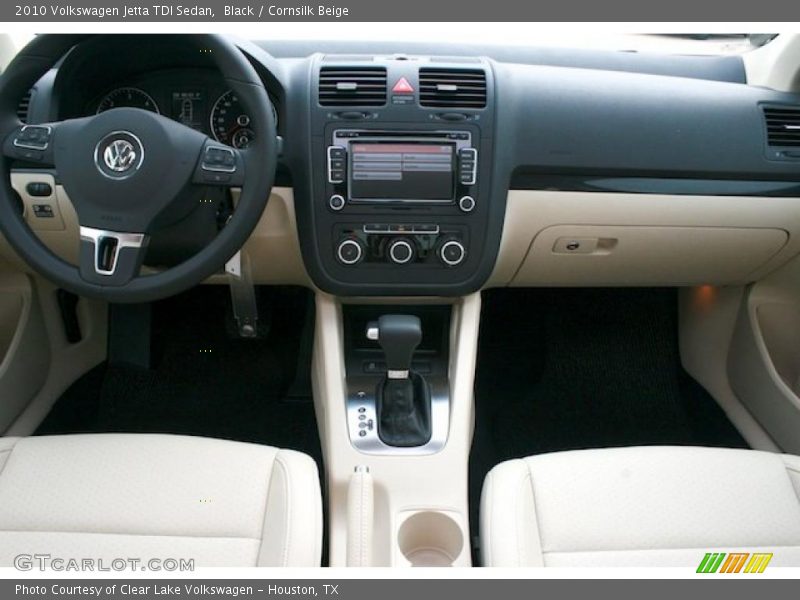 Black / Cornsilk Beige 2010 Volkswagen Jetta TDI Sedan