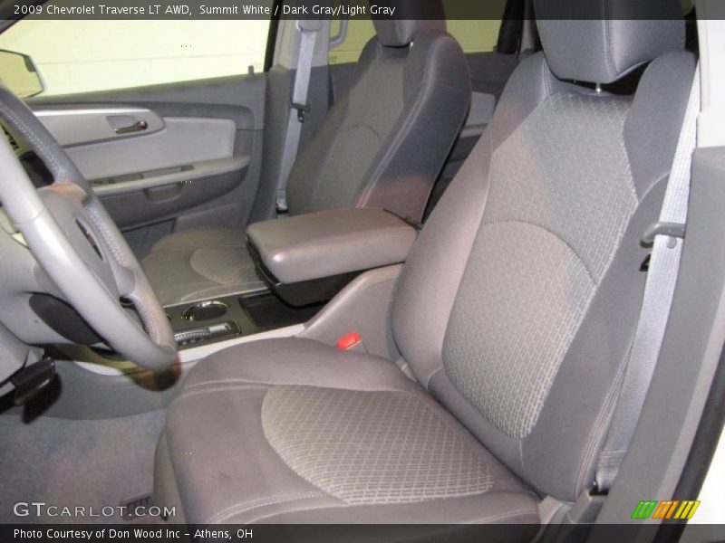 Summit White / Dark Gray/Light Gray 2009 Chevrolet Traverse LT AWD