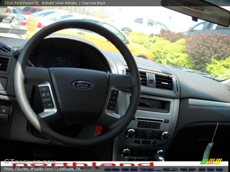 Brilliant Silver Metallic / Charcoal Black 2010 Ford Fusion SE